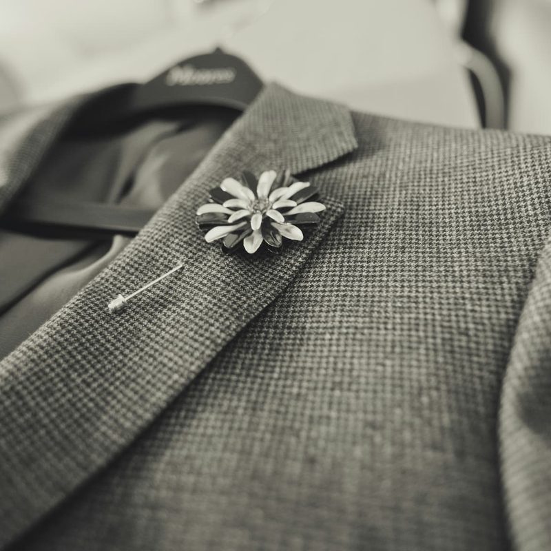 Close photo of a suit jacket