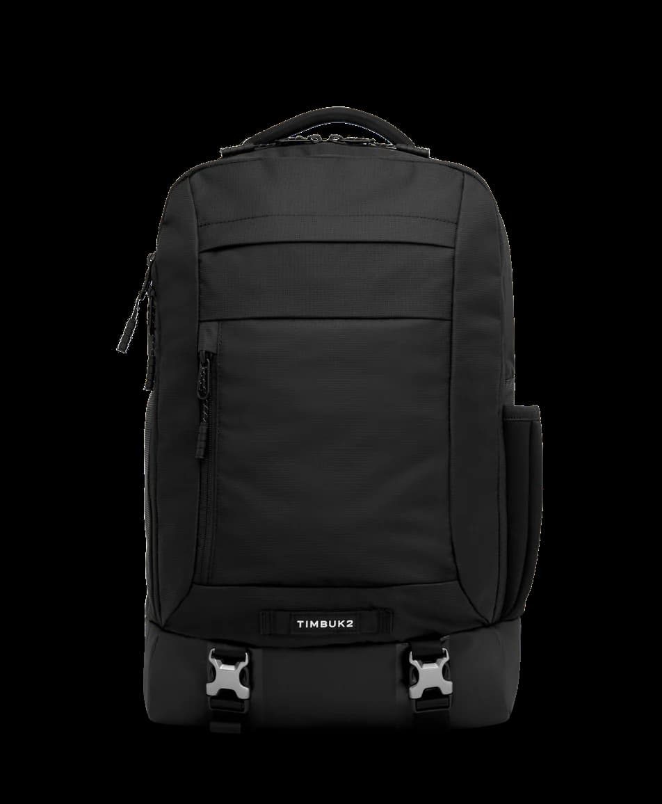 black travel backpack
