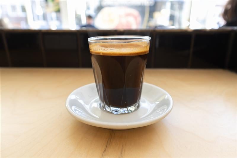 Long black coffee