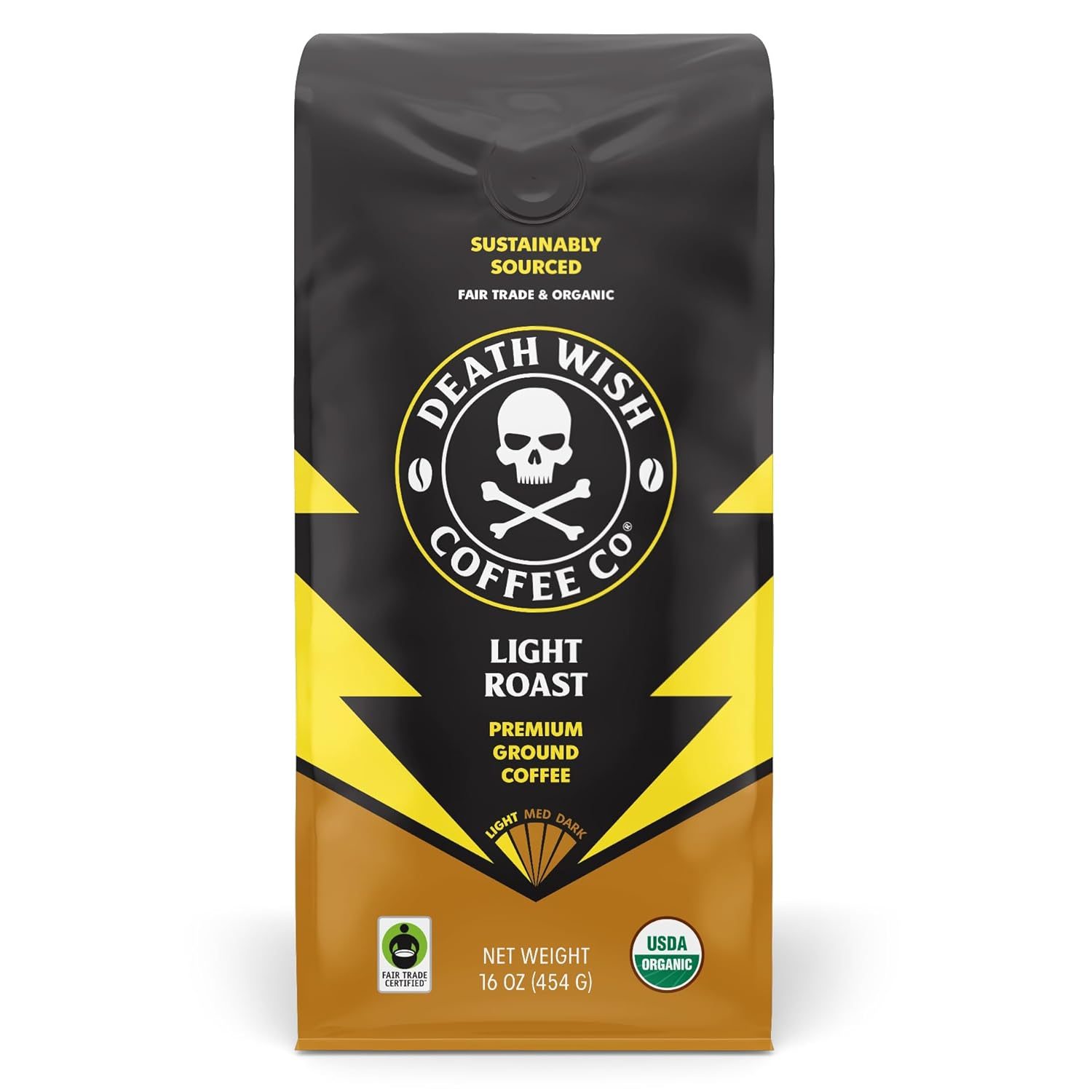 Death Wish Coffee light roast