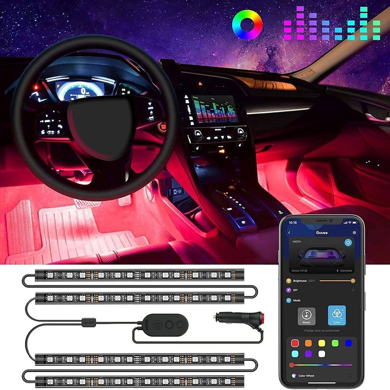 Govee Car LED Lights w/App Control