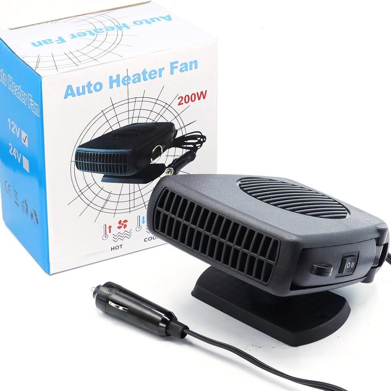 HRYYDS 12v 200W Car Heater, Portable Car Heater and Defroster