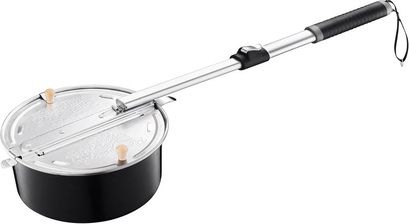 Portable campfire popcorn maker from the Great Northern Popcorn Company Store