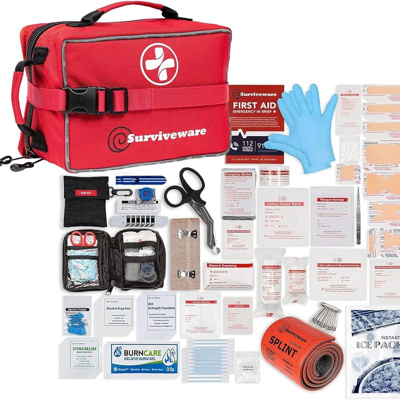 Surviveware 238-Piece Comprehensive Premium Survival First Aid Kit