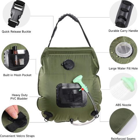 Portable shower bag from Unniwei