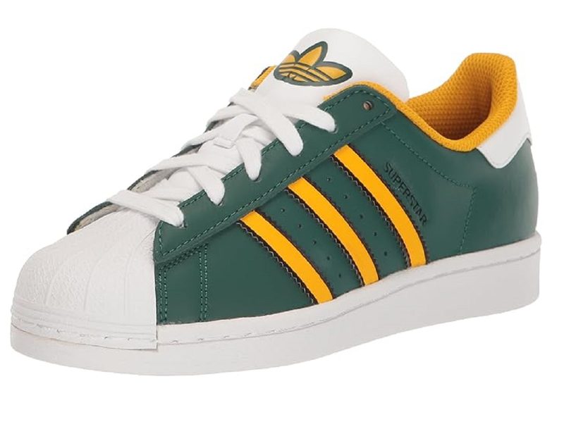 The Adidas Men's Superstar Shoes on a white background.