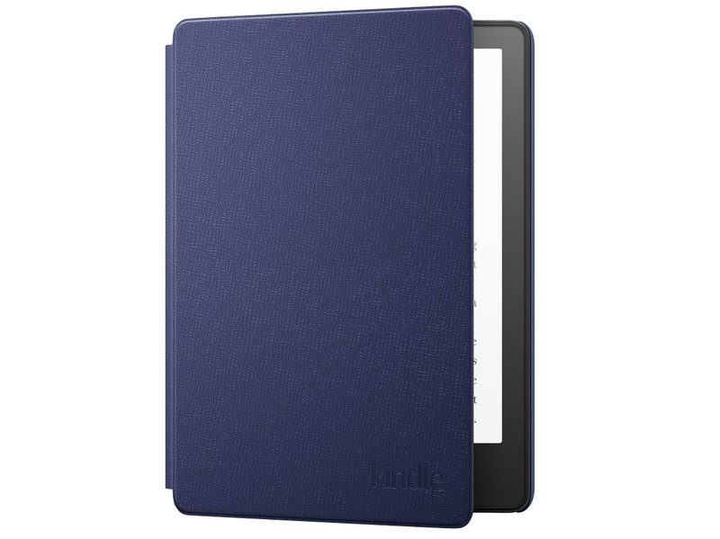 The Amazon Kindle Paperwhite Leather Case on a white background.