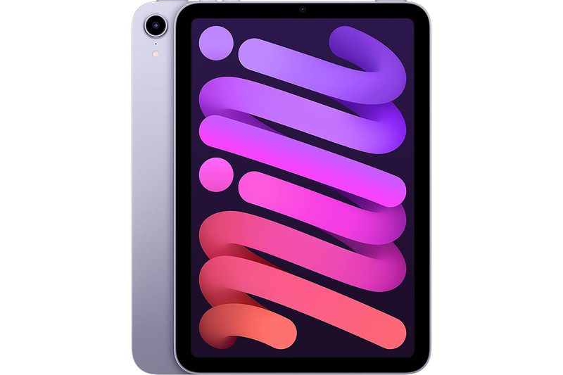The Apple iPad mini on a white background.