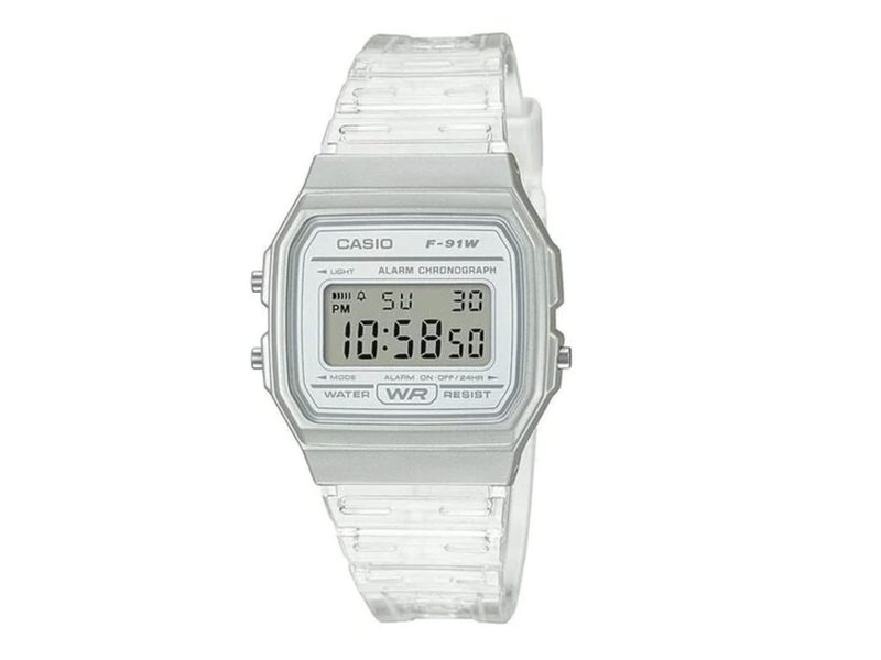 A Casio F-91WS-7CF displaying the time.