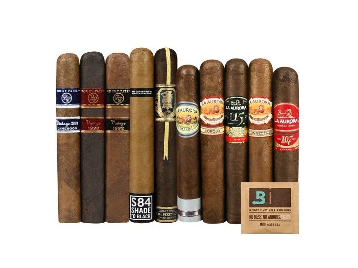 Get 10 ultimate cigars: La Aurora, Rocky Patel, Drew Estate - The Manu