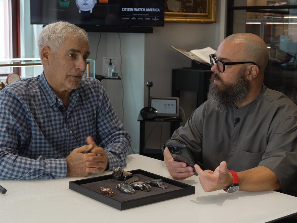 Dan Gaul with Carl Rosen Bulova archive museum curator -- Ninou Gaul The Manual