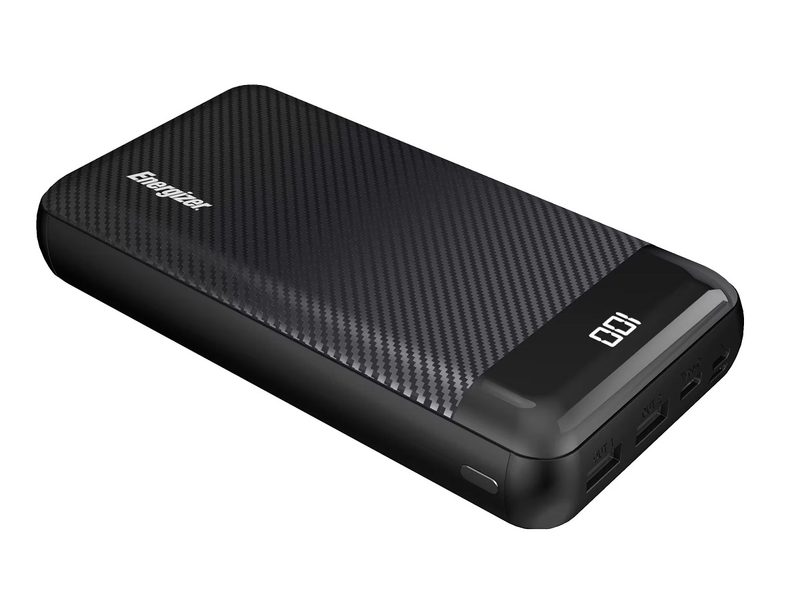 The Energizer MAX 30,000 mAh power bank on a white background.