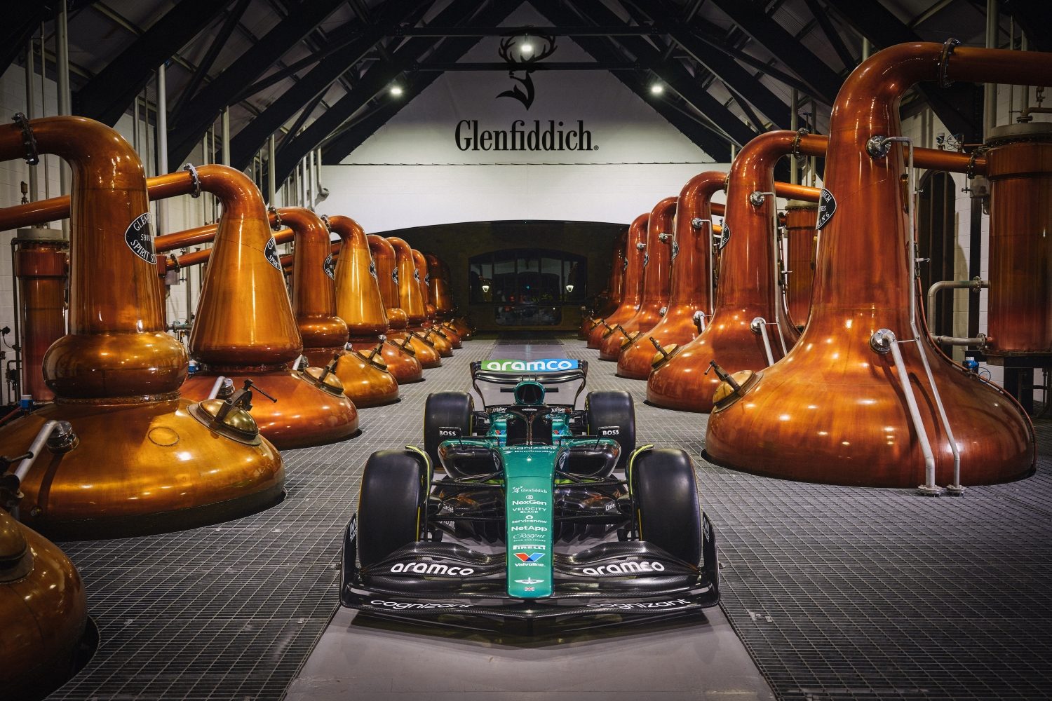 Glenfiddich is honoring Aston Martin's Formula One debut with a