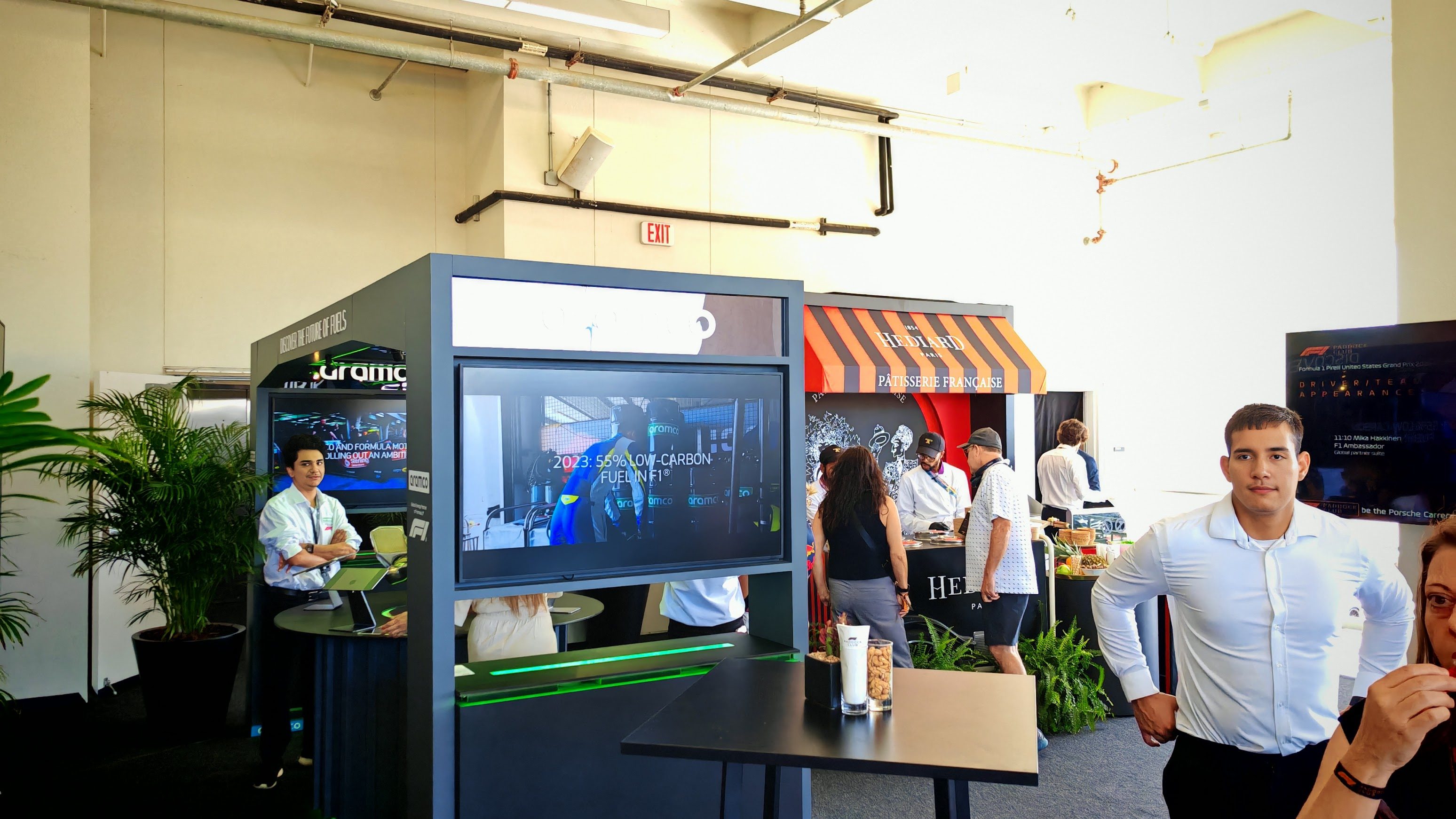 A food stall in the COTA paddock club