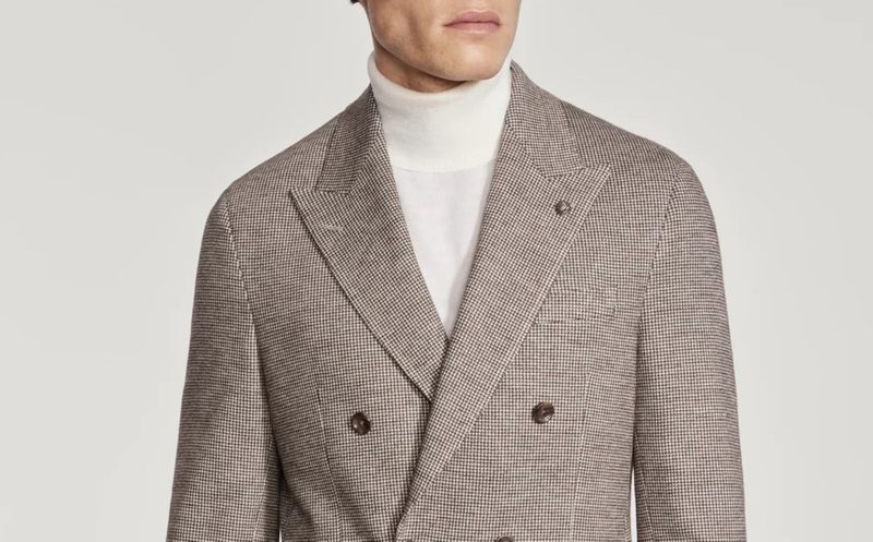 Jack Victor Comfortwear Double breasted Sand
