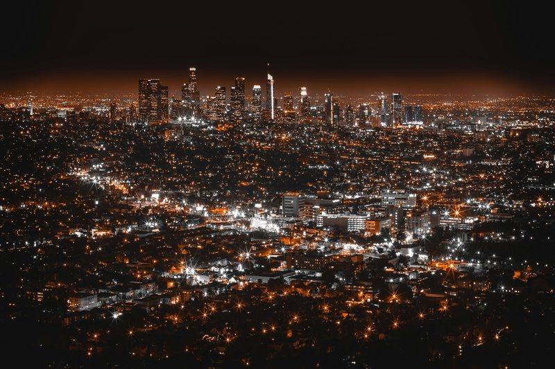 Los Angeles night sky
