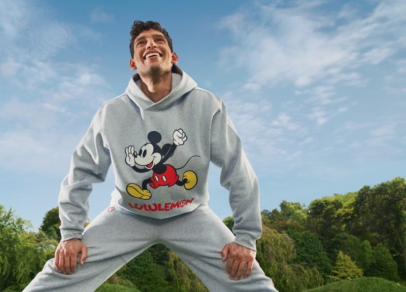 Man in lululemon x Disney