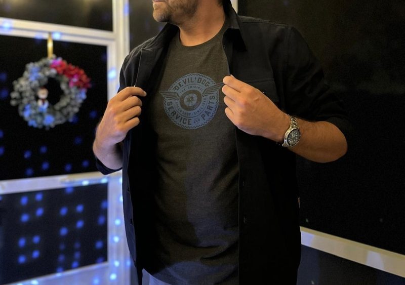 Man in overshirt
