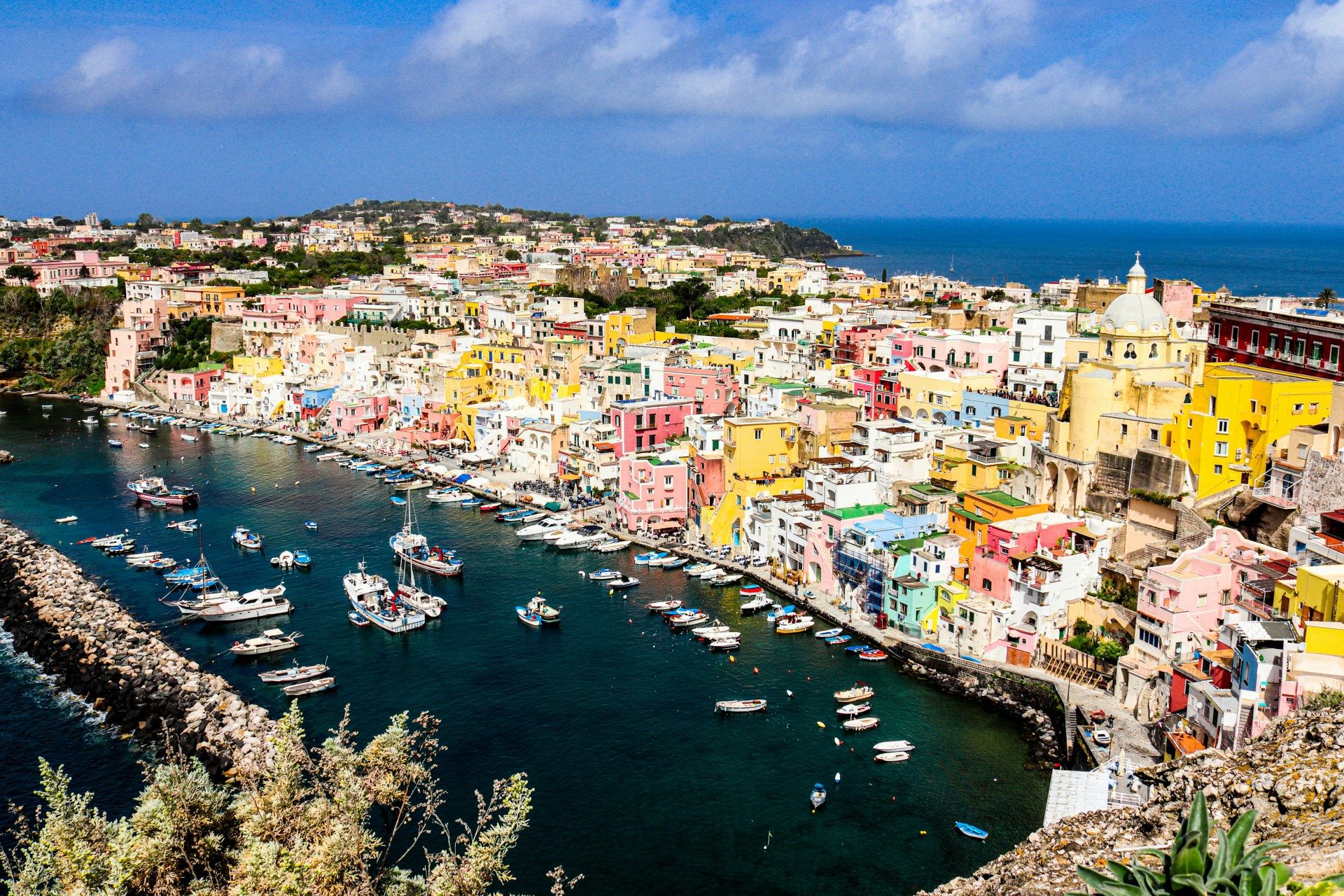 Shoreline of Naples, Italy