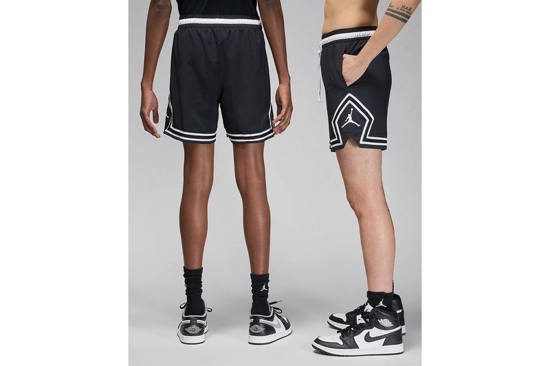 The Nike Jordan Sport Men’s Dri-FIT Woven Diamond Shorts on a white background.