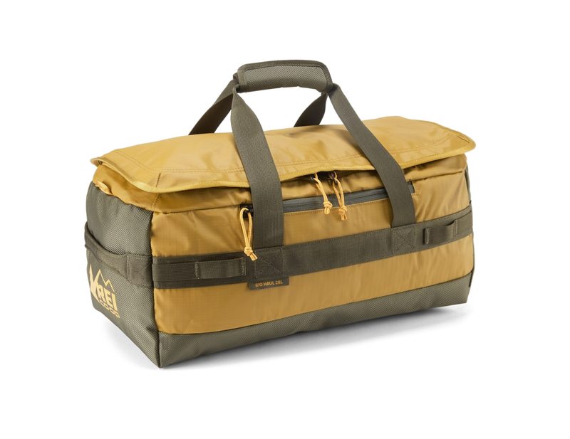 REI Co-op's Big Haul 28 Recycled Duffel is great for campers and travelers.