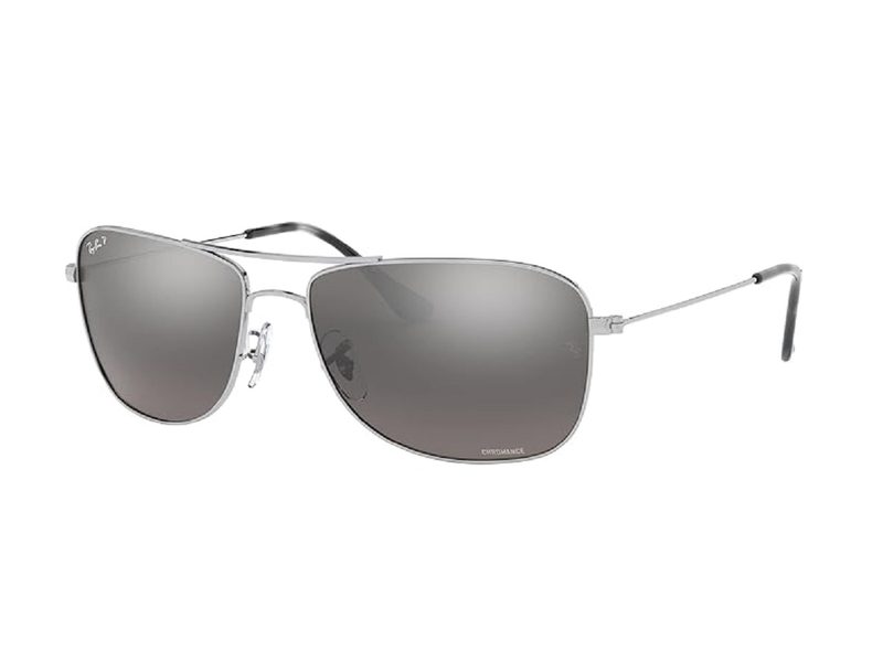 The Ray-Ban RB3543 Chromance Aviator sunglasses on a white background.