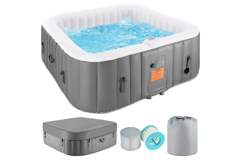 The Segmart 73 Inch 4-6 Person Inflatable Hot Tub Spa on a white background.
