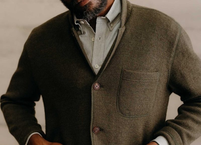 Taylor Stitch Evans Blazer in Forest Birds