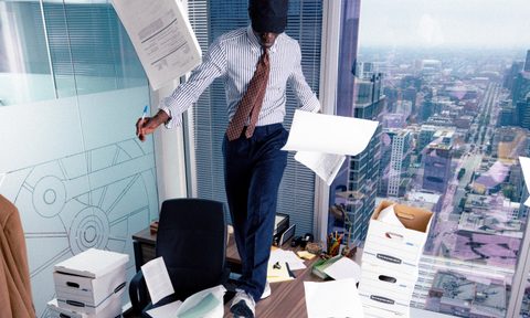 the tie bar fall 2024 shirt and in office building