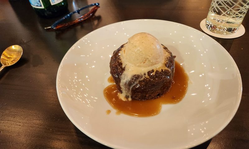 Trackside Lunch with Gordon Ramsay - Fourth Course - Sticky Toffee Pudding.