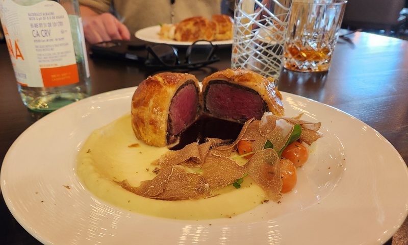 Trackside Lunch with Gordon Ramsay - Third Course - Beef Wellington.