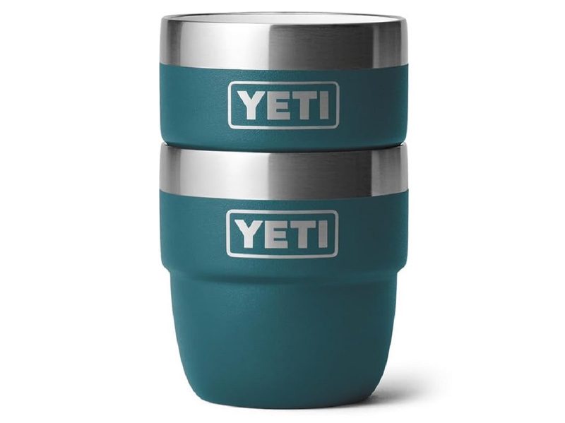 The Yeti Rambler 4 oz Stackable Cup on a white background.