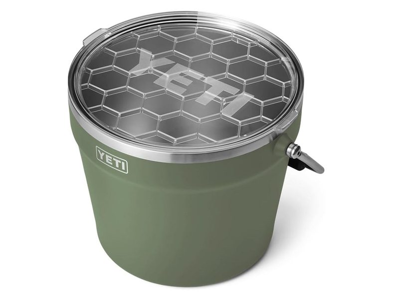The Yeti Rambler Beverage Bucket on a white background,
