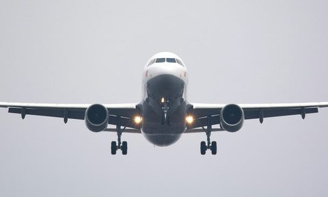 airplane in sky