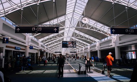 people inside the terminal of an airport