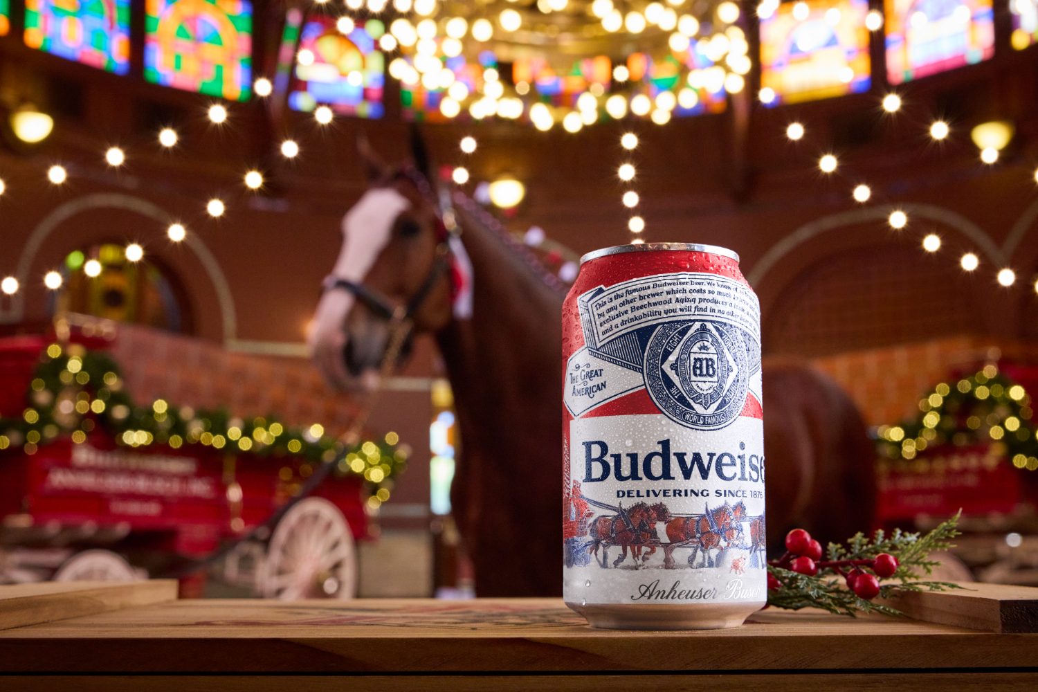 Budweiser holiday can.