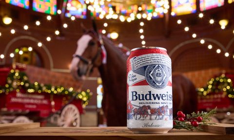 Budweiser holiday can.