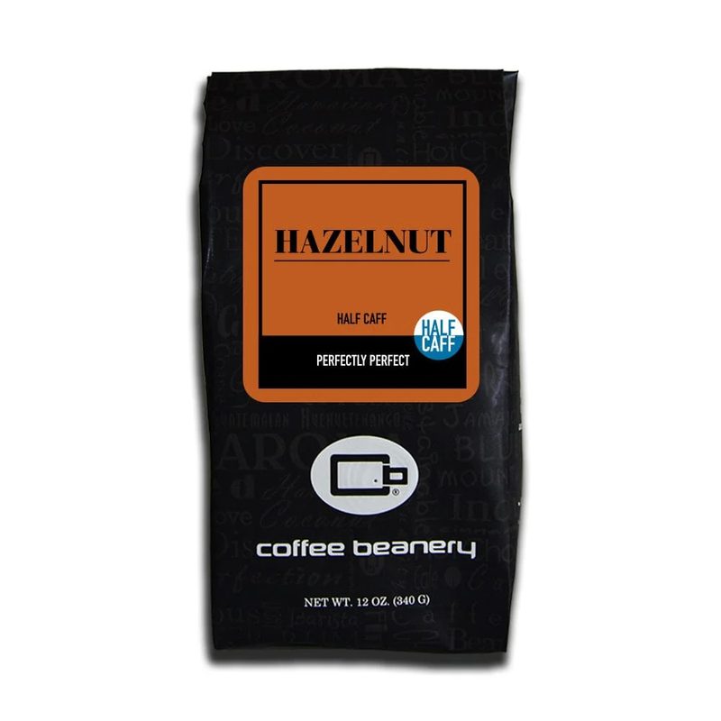 Coffee Beanery Hazelnut Half Caff Coffee