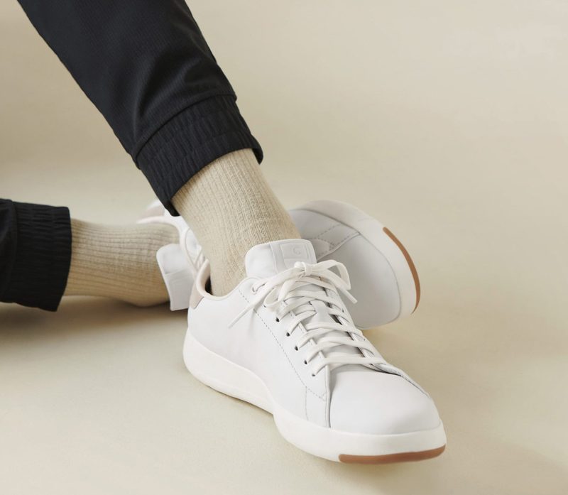 white cole haan grandpro tennis sneaker