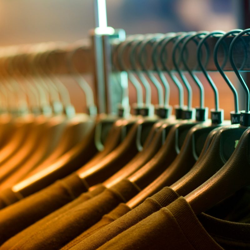 Hanging clothes