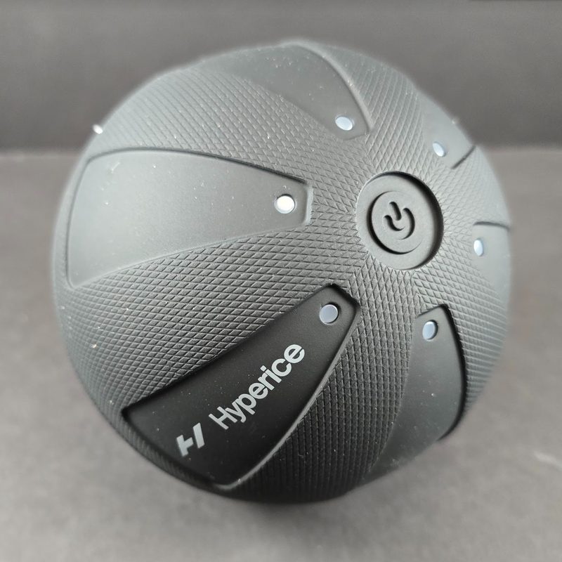 Close up of a Hyperice massage ball