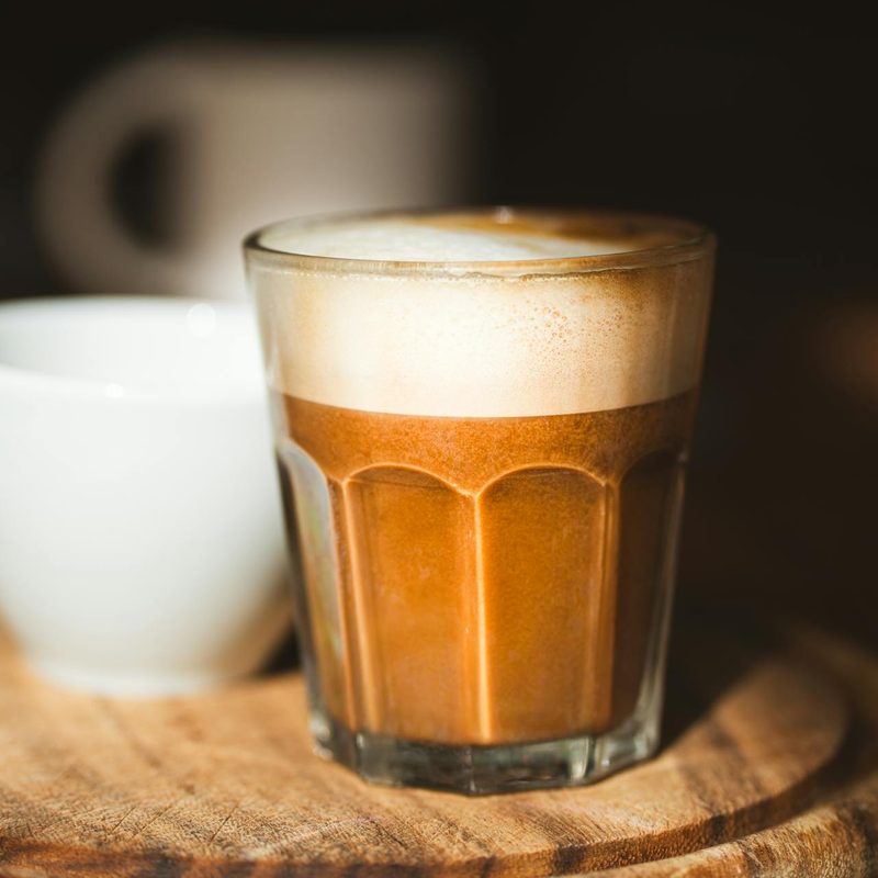 coffee with oat milk