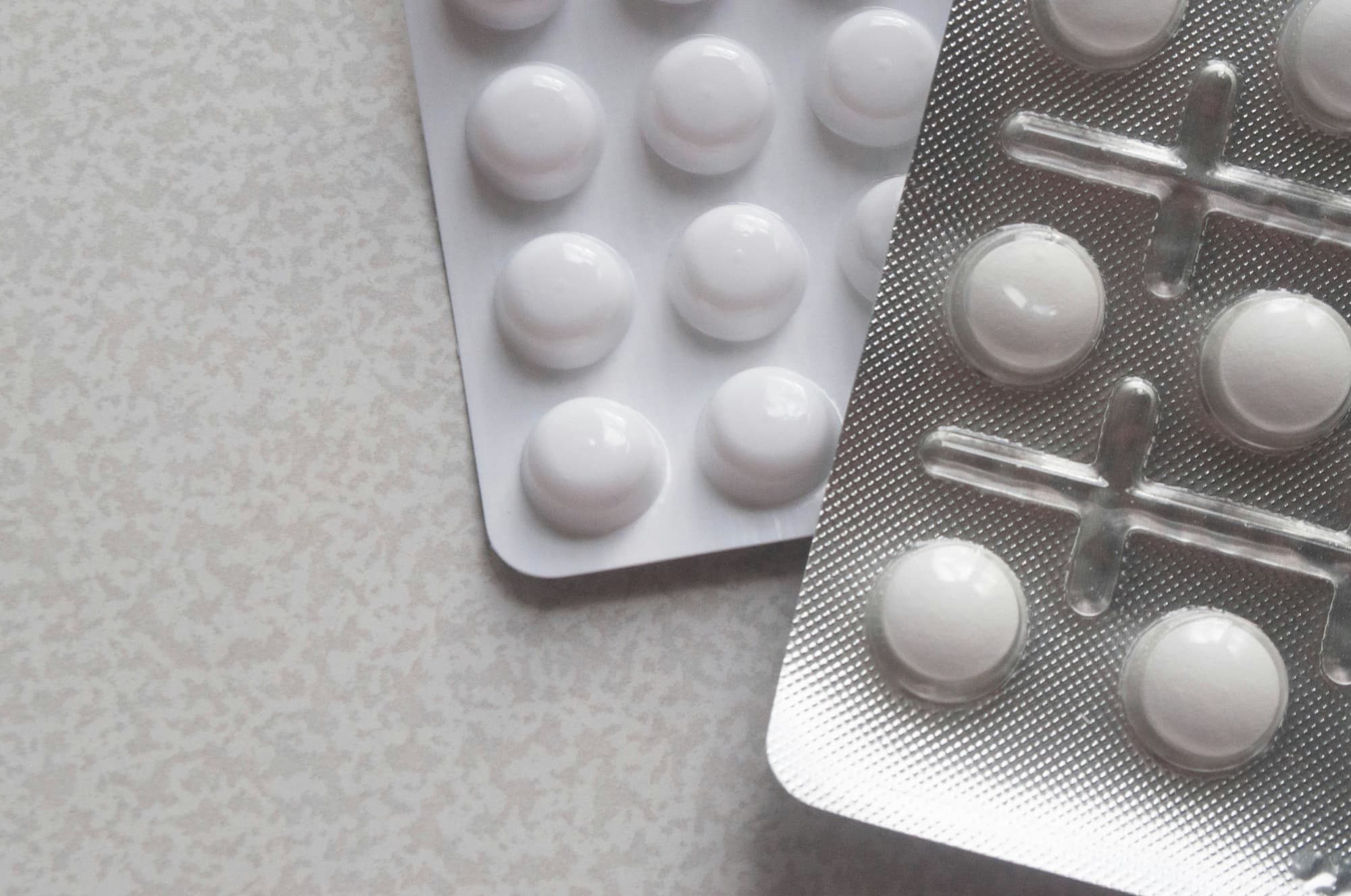 two packs of pills in their original packaging