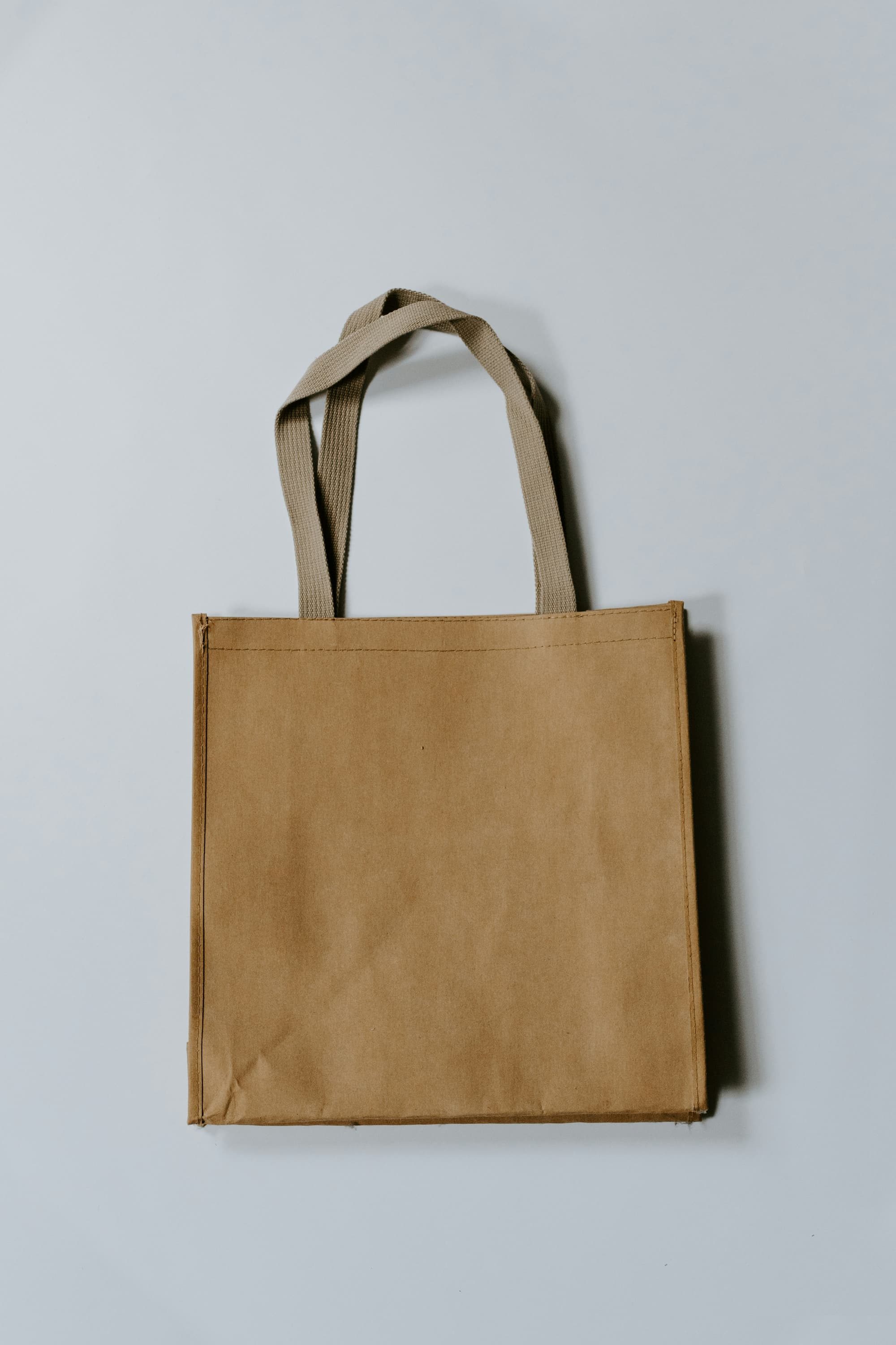 brown reusable shopping bag