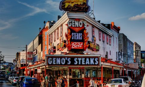 Philadelphia featuring Geno's Steaks