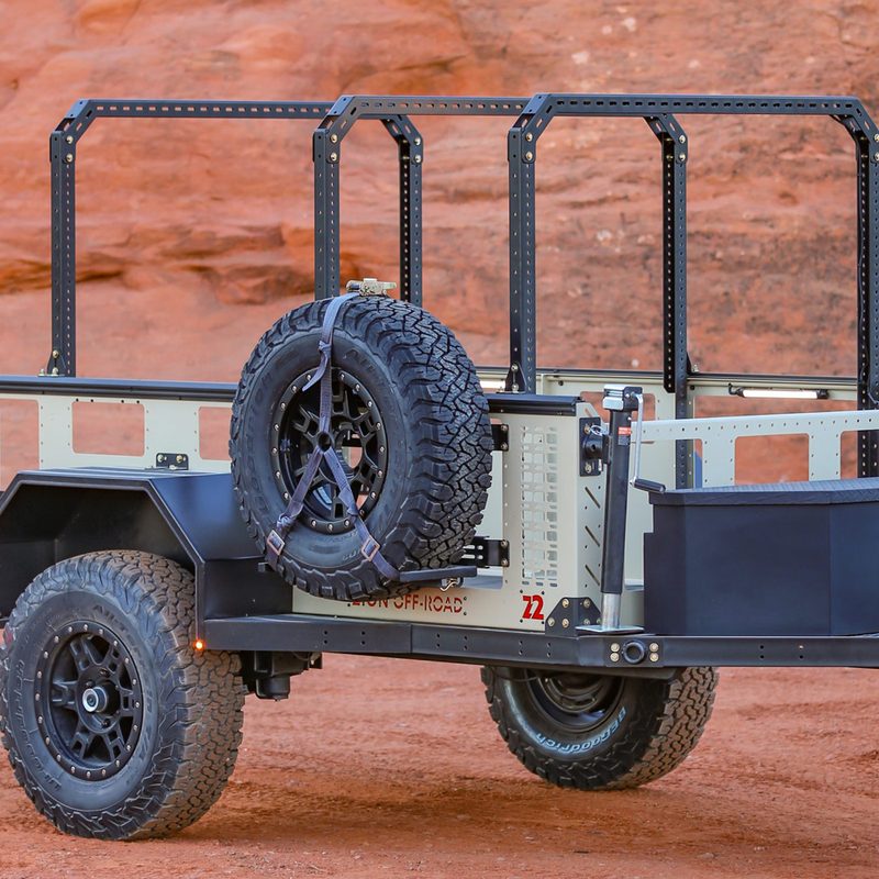 Side view of Zion Off-Road's Z2 micro-camper/gear hauler trailer