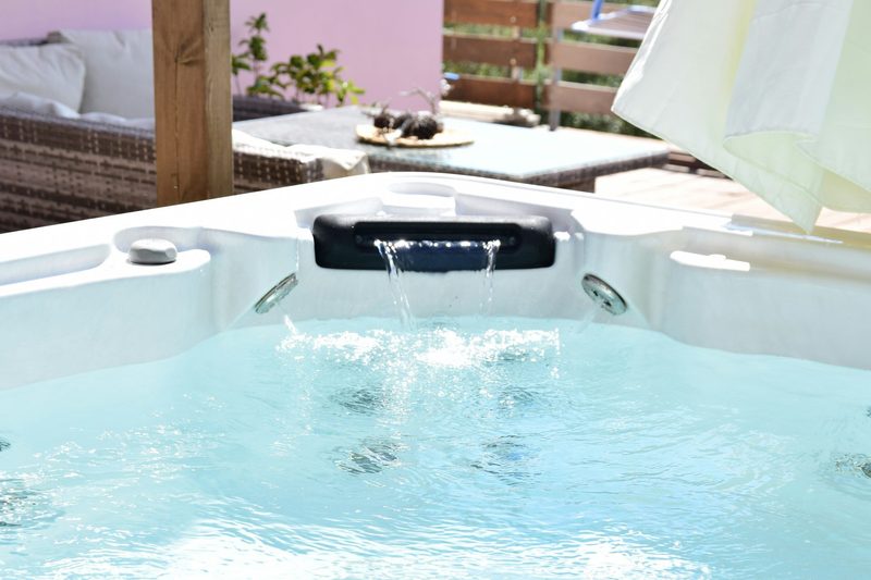 hot tub jacuzzi spa close up hot water immersion