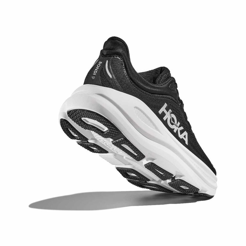back view of heel of HOKA sneaker