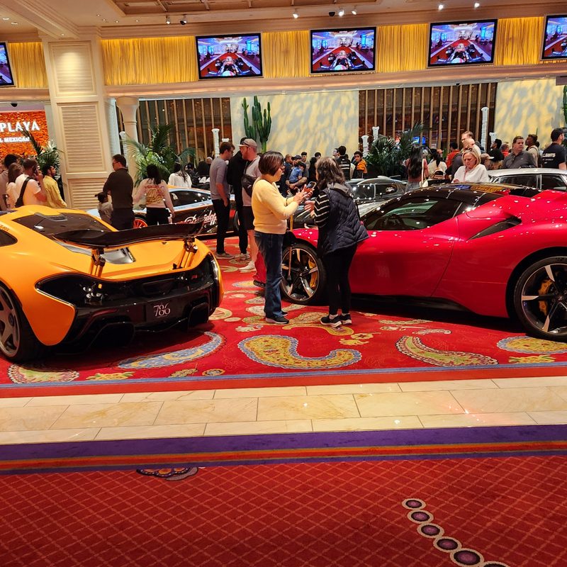 A collection of Ferraris at Wynn Las Vegas.
