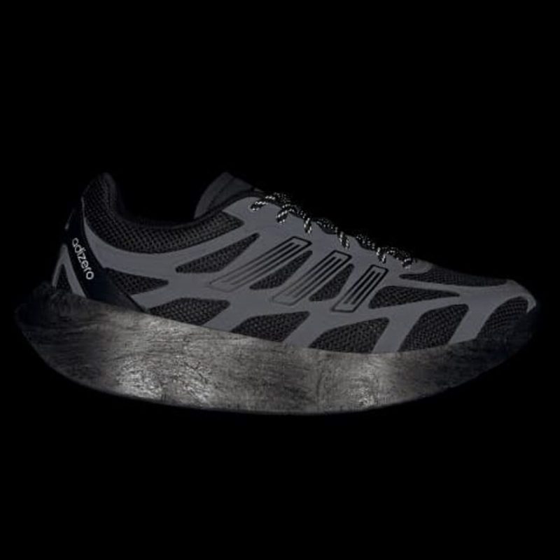 adidas sneaker reflecting light in the dark